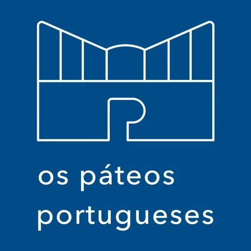 Logótipo da marca Os Páteos Portugueses, Mini Lofts para arrendar